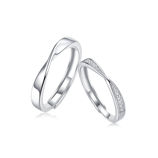 39 s925 Couple rings R12322 R12329